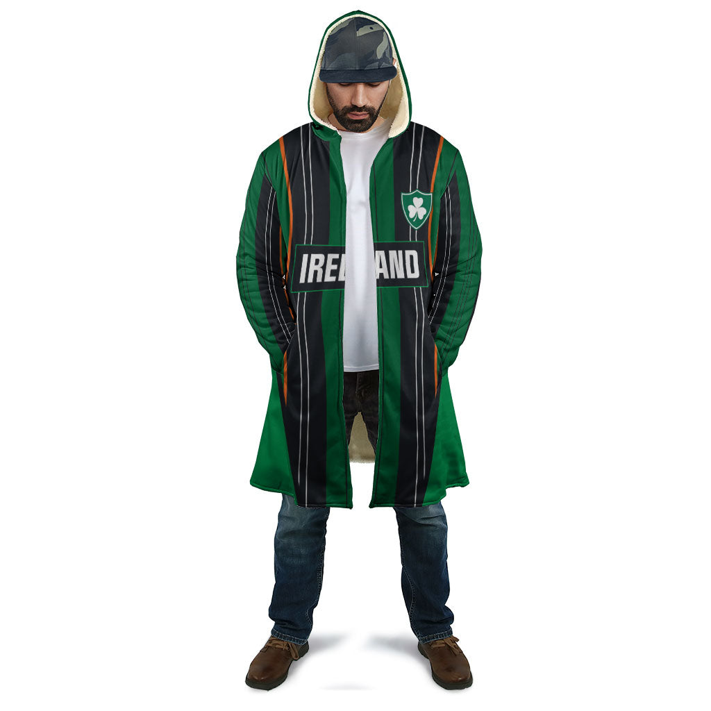 2026 Autumn Rugby Nations Ireland Custom Cloak Shamrock Gold Green Stripes Style