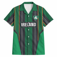 2026 Autumn Rugby Nations Ireland Custom Hawaiian Shirt Shamrock Gold Green Stripes Style
