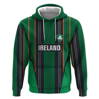 2026 Autumn Rugby Nations Ireland Custom Hoodie Shamrock Gold Green Stripes Style