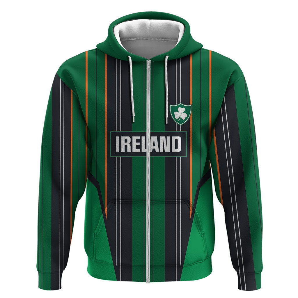 2026 Autumn Rugby Nations Ireland Custom Hoodie Shamrock Gold Green Stripes Style
