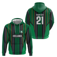 2026 Autumn Rugby Nations Ireland Custom Hoodie Shamrock Gold Green Stripes Style