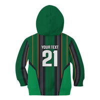 2026 Autumn Rugby Nations Ireland Custom Kid Hoodie Shamrock Gold Green Stripes Style