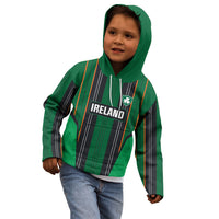 2026 Autumn Rugby Nations Ireland Custom Kid Hoodie Shamrock Gold Green Stripes Style