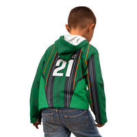2026 Autumn Rugby Nations Ireland Custom Kid Hoodie Shamrock Gold Green Stripes Style
