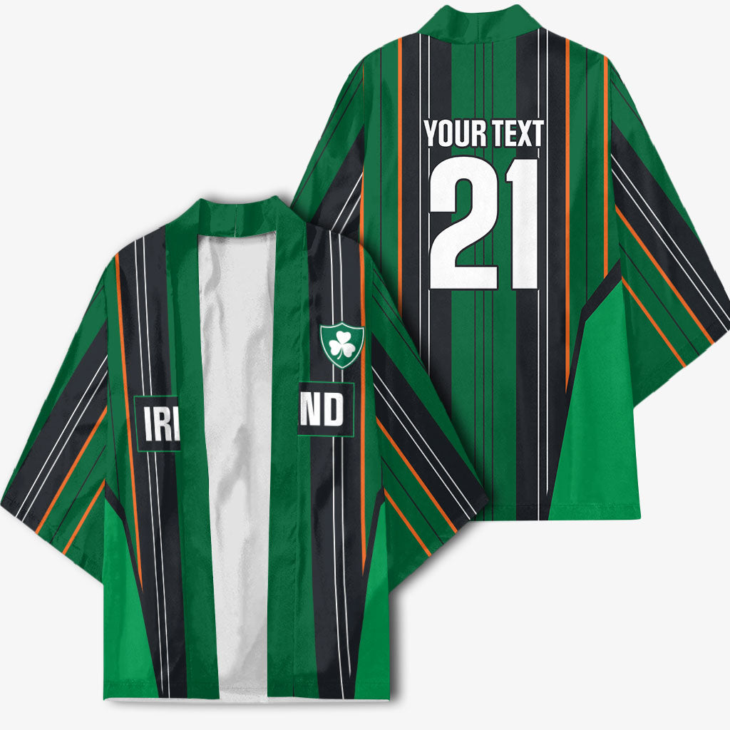 2026 Autumn Rugby Nations Ireland Custom Kimono Shamrock Gold Green Stripes Style