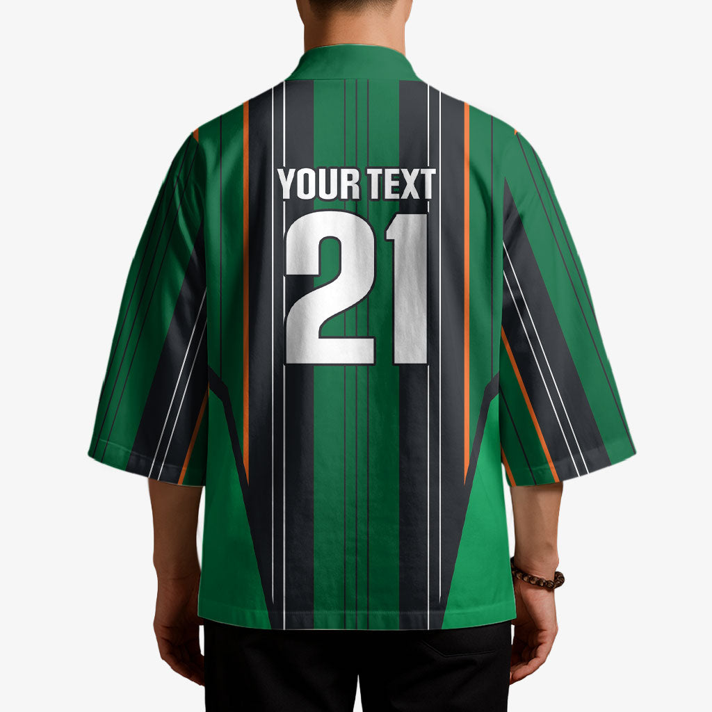 2026 Autumn Rugby Nations Ireland Custom Kimono Shamrock Gold Green Stripes Style
