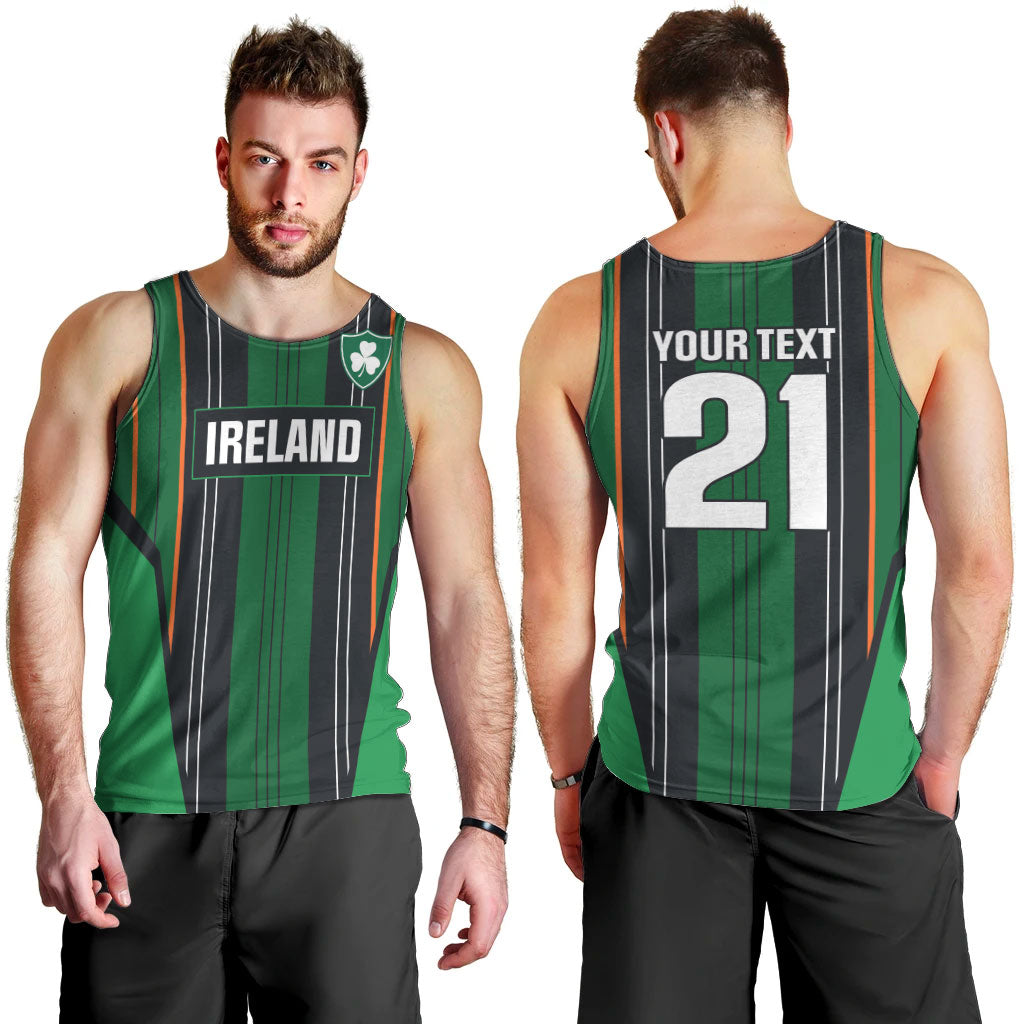 2026 Autumn Rugby Nations Ireland Custom Men Tank Top Shamrock Gold Green Stripes Style