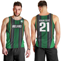 2026 Autumn Rugby Nations Ireland Custom Men Tank Top Shamrock Gold Green Stripes Style