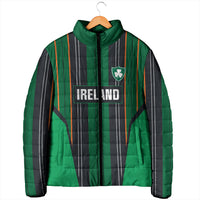 2026 Autumn Rugby Nations Ireland Custom Padded Jacket Shamrock Gold Green Stripes Style
