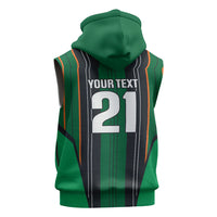2026 Autumn Rugby Nations Ireland Custom Sleeveless Hoodie Shamrock Gold Green Stripes Style