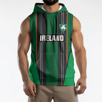 2026 Autumn Rugby Nations Ireland Custom Sleeveless Hoodie Shamrock Gold Green Stripes Style