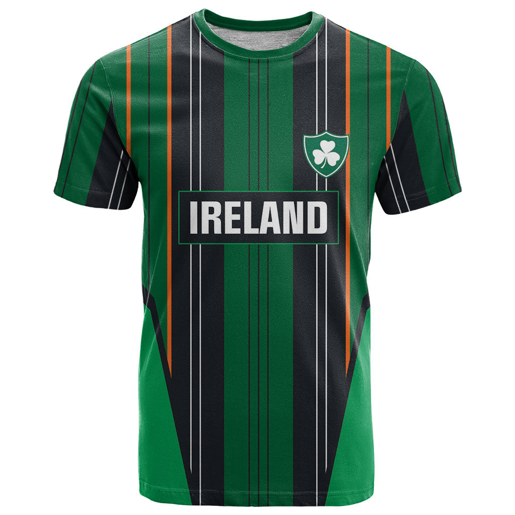 2026 Autumn Rugby Nations Ireland Custom T Shirt Shamrock Gold Green Stripes Style