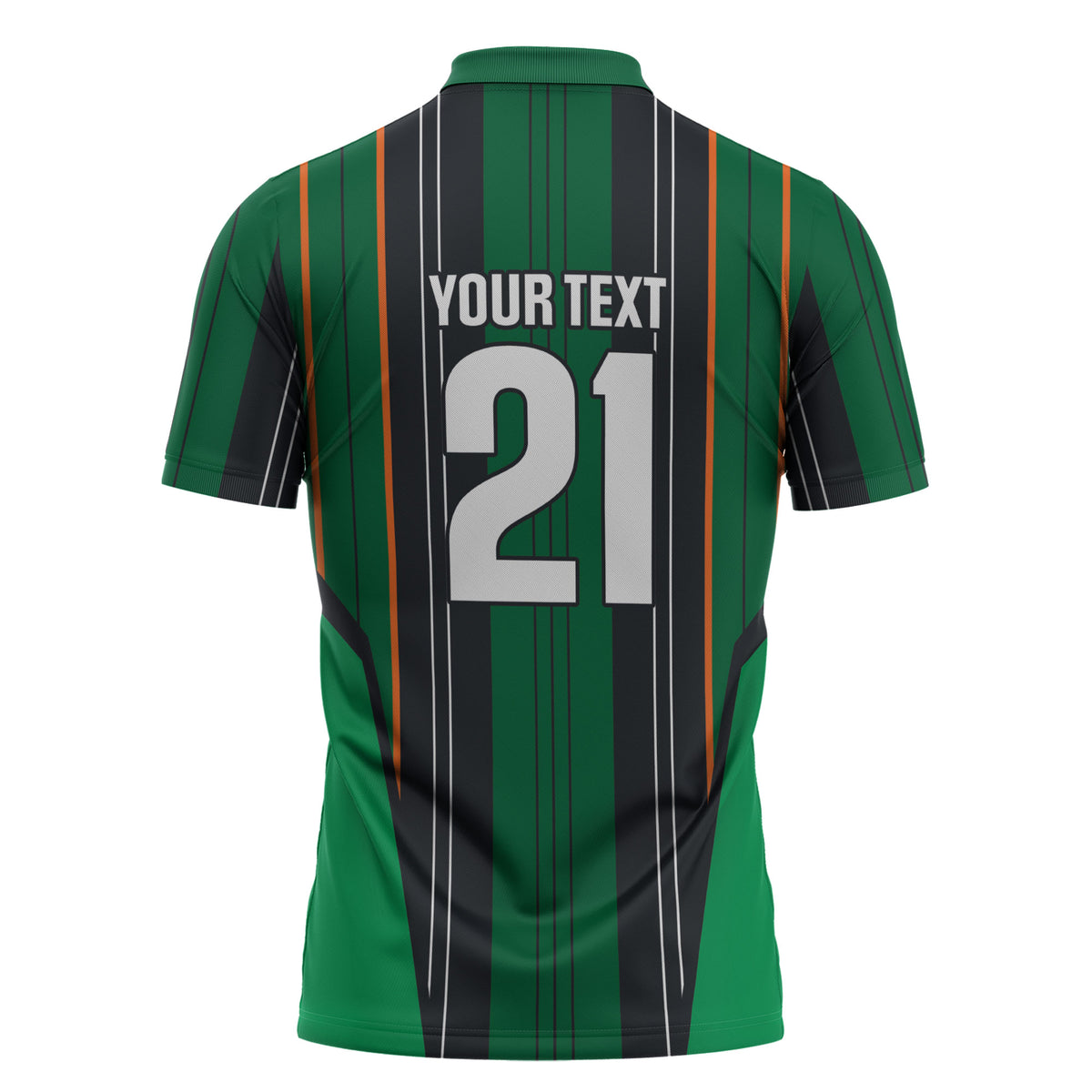 2026 Autumn Rugby Nations Ireland Custom Zipper Polo Shirt Shamrock Gold Green Stripes Style