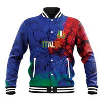 2026 Autumn Rugby Nations Italy Custom Baseball Jacket Flag Italian Watercolour Art