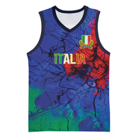 2026 Autumn Rugby Nations Italy Custom Basketball Jersey Flag Italian Watercolour Art