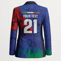 2026 Autumn Rugby Nations Italy Custom Blazer Flag Italian Watercolour Art