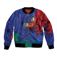 2026 Autumn Rugby Nations Italy Custom Bomber Jacket Flag Italian Watercolour Art