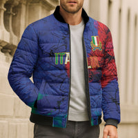 2026 Autumn Rugby Nations Italy Custom Bomber Puffer Jacket Flag Italian Watercolour Art