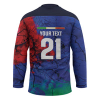 2026 Autumn Rugby Nations Italy Custom Hockey Jersey Flag Italian Watercolour Art