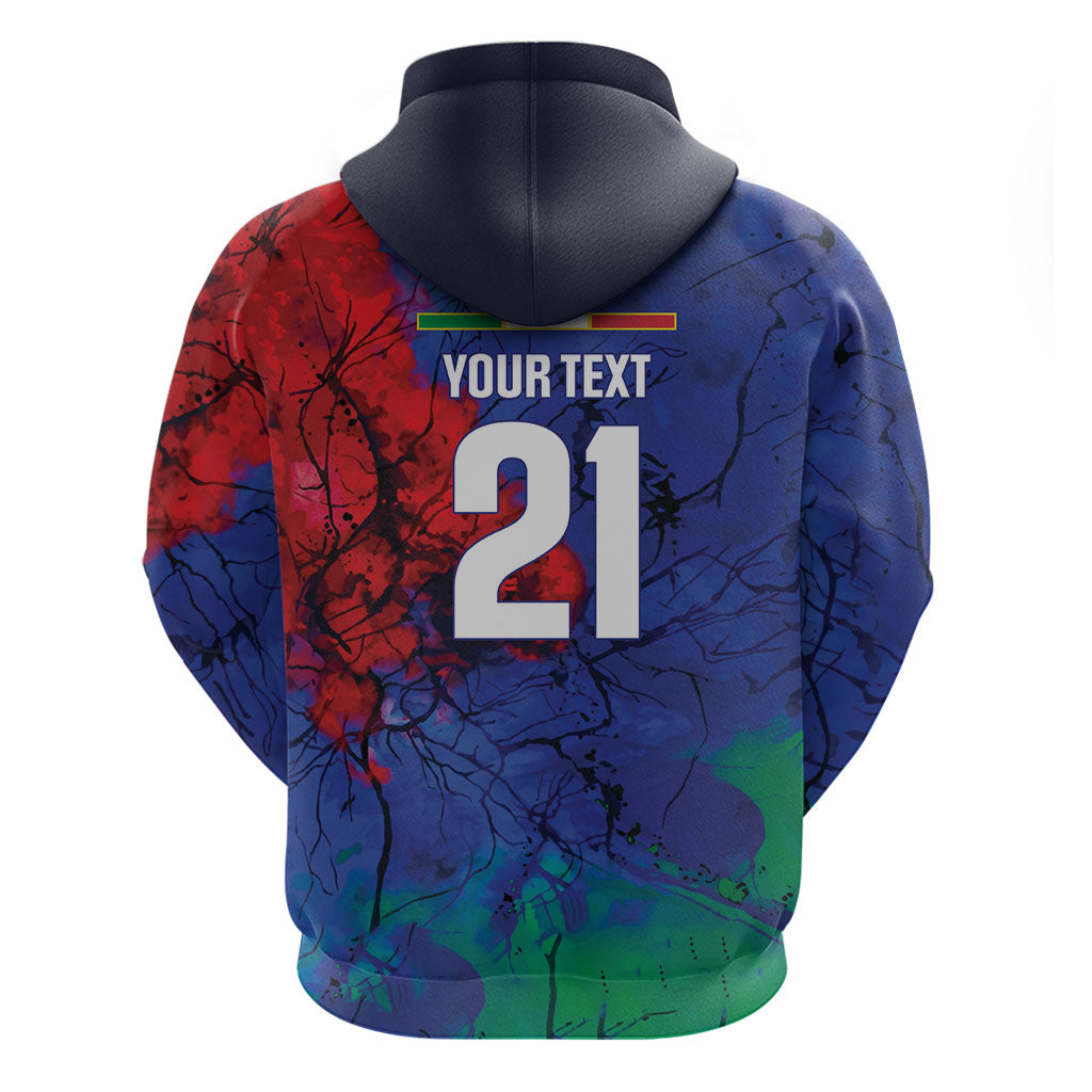 2026 Autumn Rugby Nations Italy Custom Hoodie Flag Italian Watercolour Art