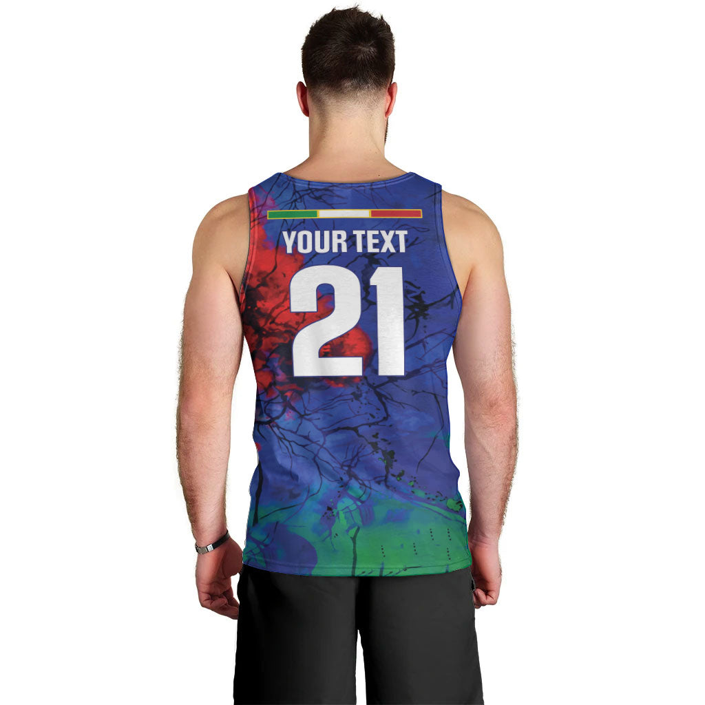 2026 Autumn Rugby Nations Italy Custom Men Tank Top Flag Italian Watercolour Art