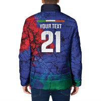 2026 Autumn Rugby Nations Italy Custom Padded Jacket Flag Italian Watercolour Art