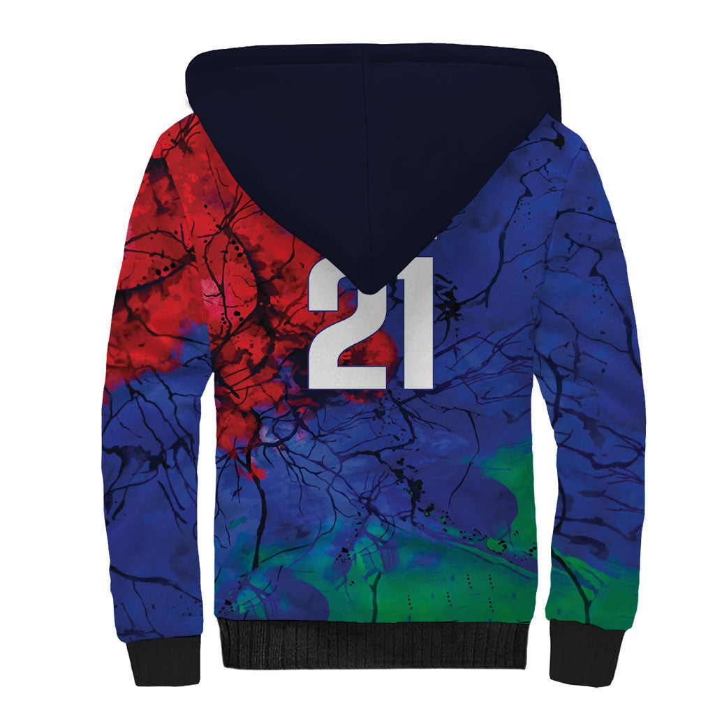 2026 Autumn Rugby Nations Italy Custom Sherpa Hoodie Flag Italian Watercolour Art