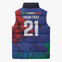 2026 Autumn Rugby Nations Italy Custom Sleeveless Puffer Jacket Flag Italian Watercolour Art
