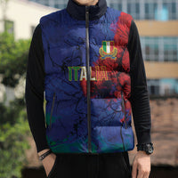 2026 Autumn Rugby Nations Italy Custom Sleeveless Puffer Jacket Flag Italian Watercolour Art