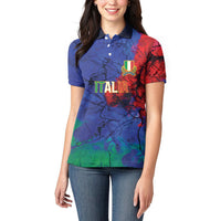 2026 Autumn Rugby Nations Italy Custom Women Polo Shirt Flag Italian Watercolour Art