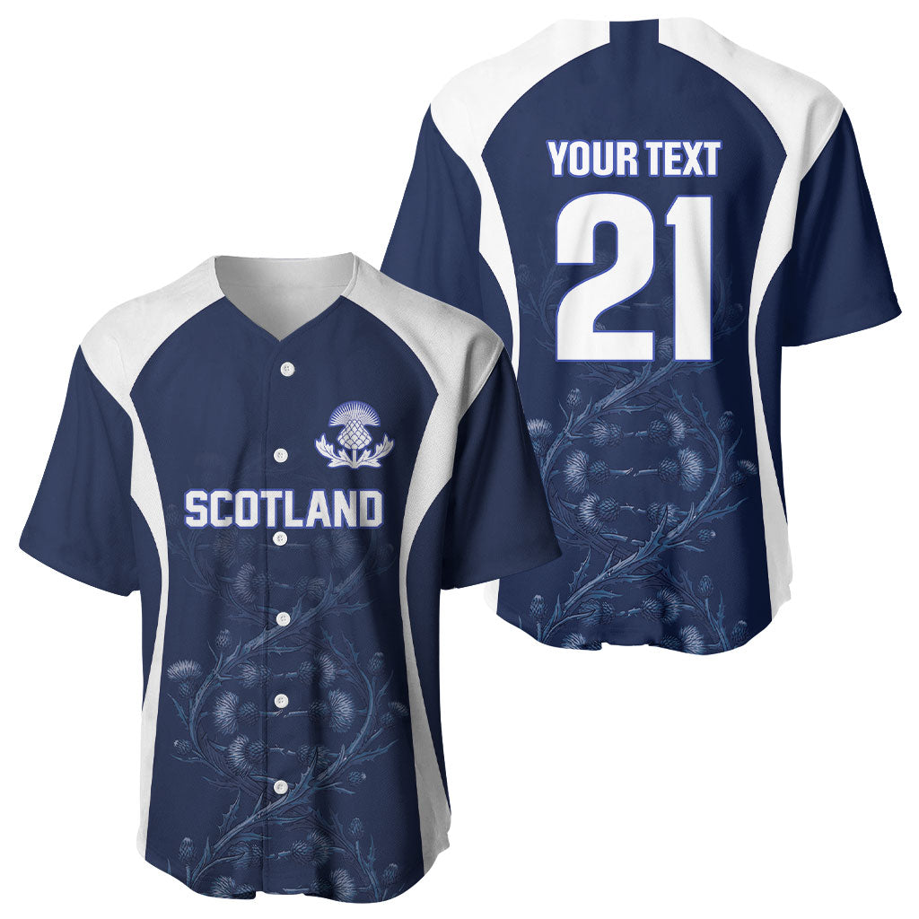 2026 Autumn Rugby Nations Scotland Custom Baseball Jersey Scottish Thistle DNA Sporty