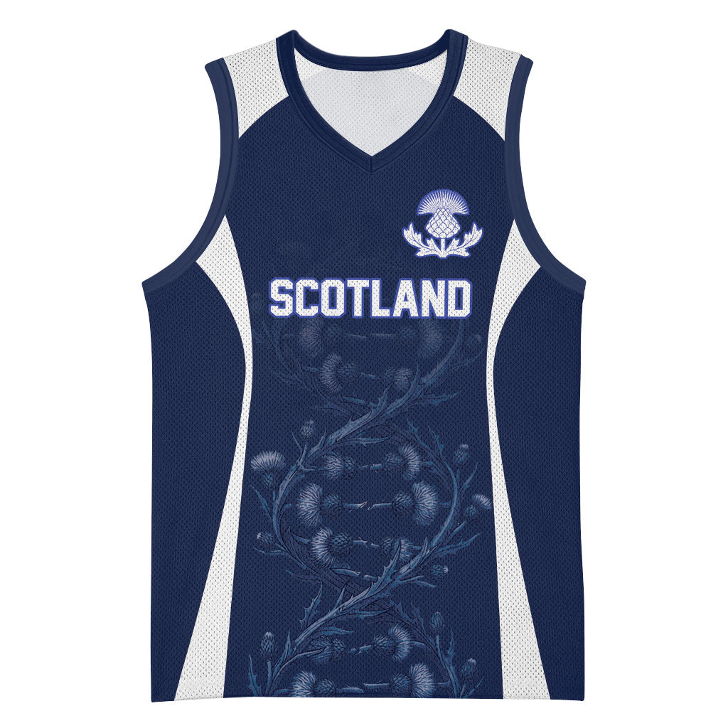 2026 Autumn Rugby Nations Scotland Custom Basketball Jersey Scottish Thistle DNA Sporty