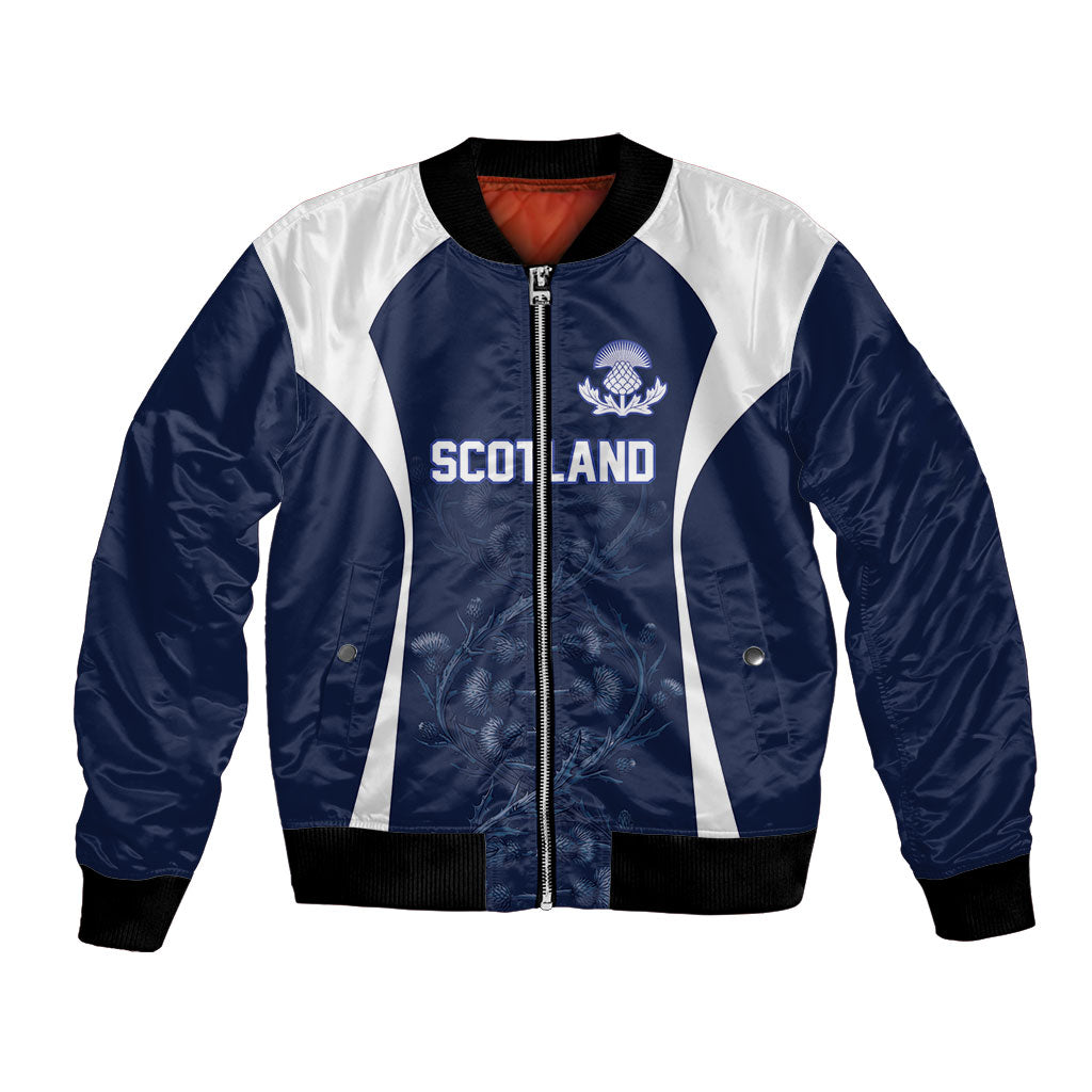 2026 Autumn Rugby Nations Scotland Custom Bomber Jacket Scottish Thistle DNA Sporty