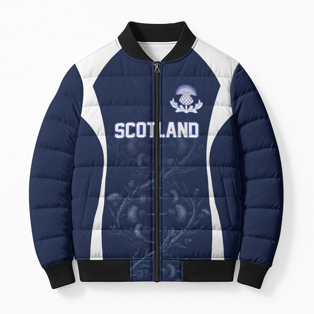 2026 Autumn Rugby Nations Scotland Custom Bomber Puffer Jacket Scottish Thistle DNA Sporty