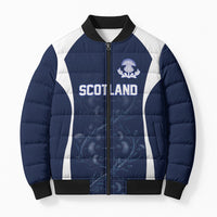 2026 Autumn Rugby Nations Scotland Custom Bomber Puffer Jacket Scottish Thistle DNA Sporty