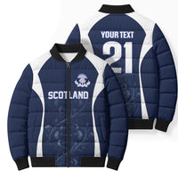 2026 Autumn Rugby Nations Scotland Custom Bomber Puffer Jacket Scottish Thistle DNA Sporty