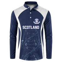 2026 Autumn Rugby Nations Scotland Custom Button Sweatshirt Scottish Thistle DNA Sporty