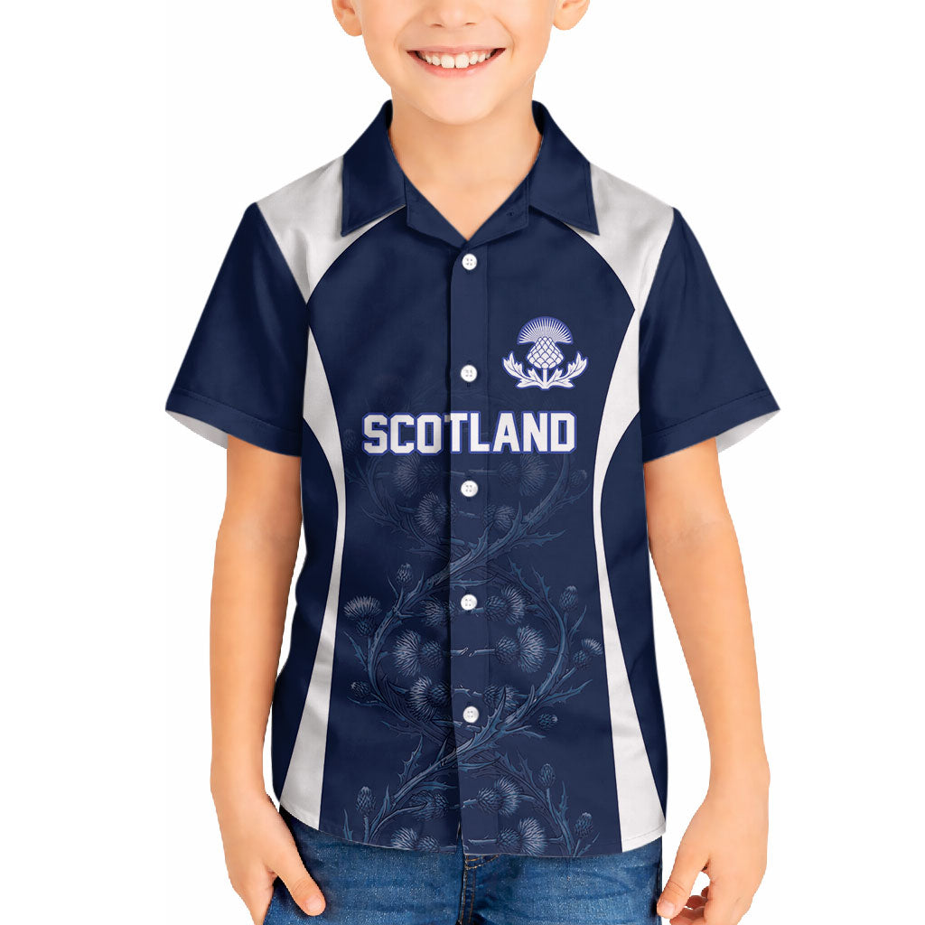 2026 Autumn Rugby Nations Scotland Custom Hawaiian Shirt Scottish Thistle DNA Sporty