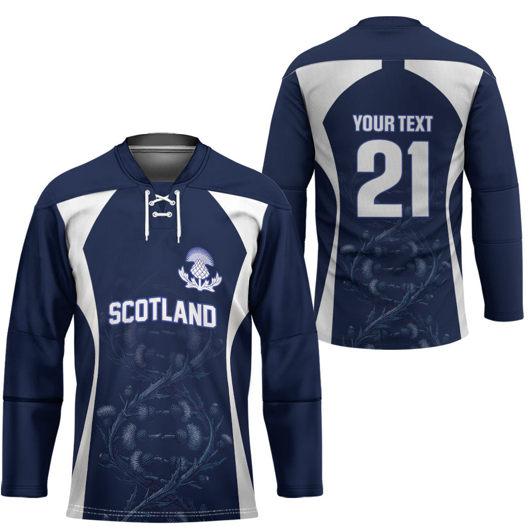 2026 Autumn Rugby Nations Scotland Custom Hockey Jersey Scottish Thistle DNA Sporty