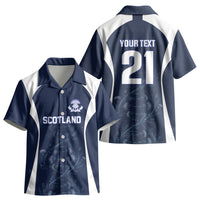 2026 Autumn Rugby Nations Scotland Custom Kid Hawaiian Shirt Scottish Thistle DNA Sporty