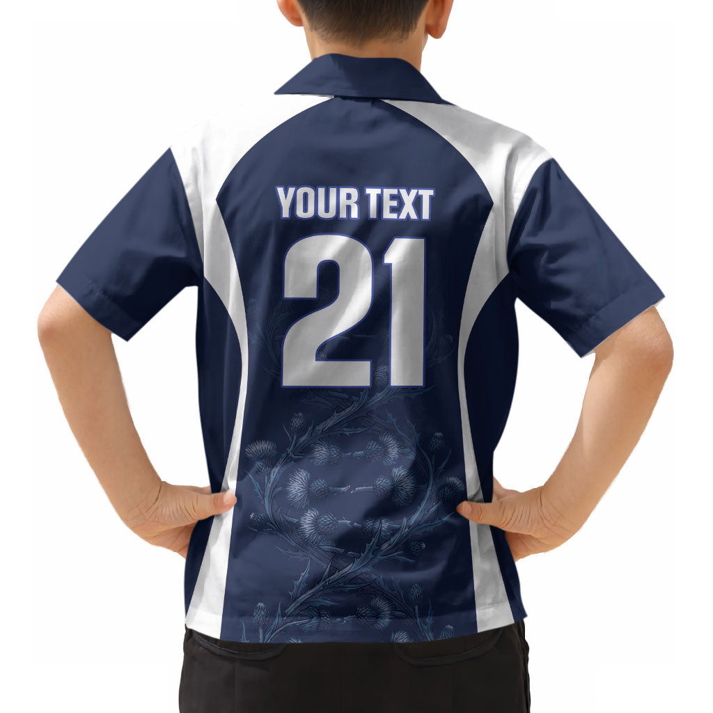 2026 Autumn Rugby Nations Scotland Custom Kid Hawaiian Shirt Scottish Thistle DNA Sporty