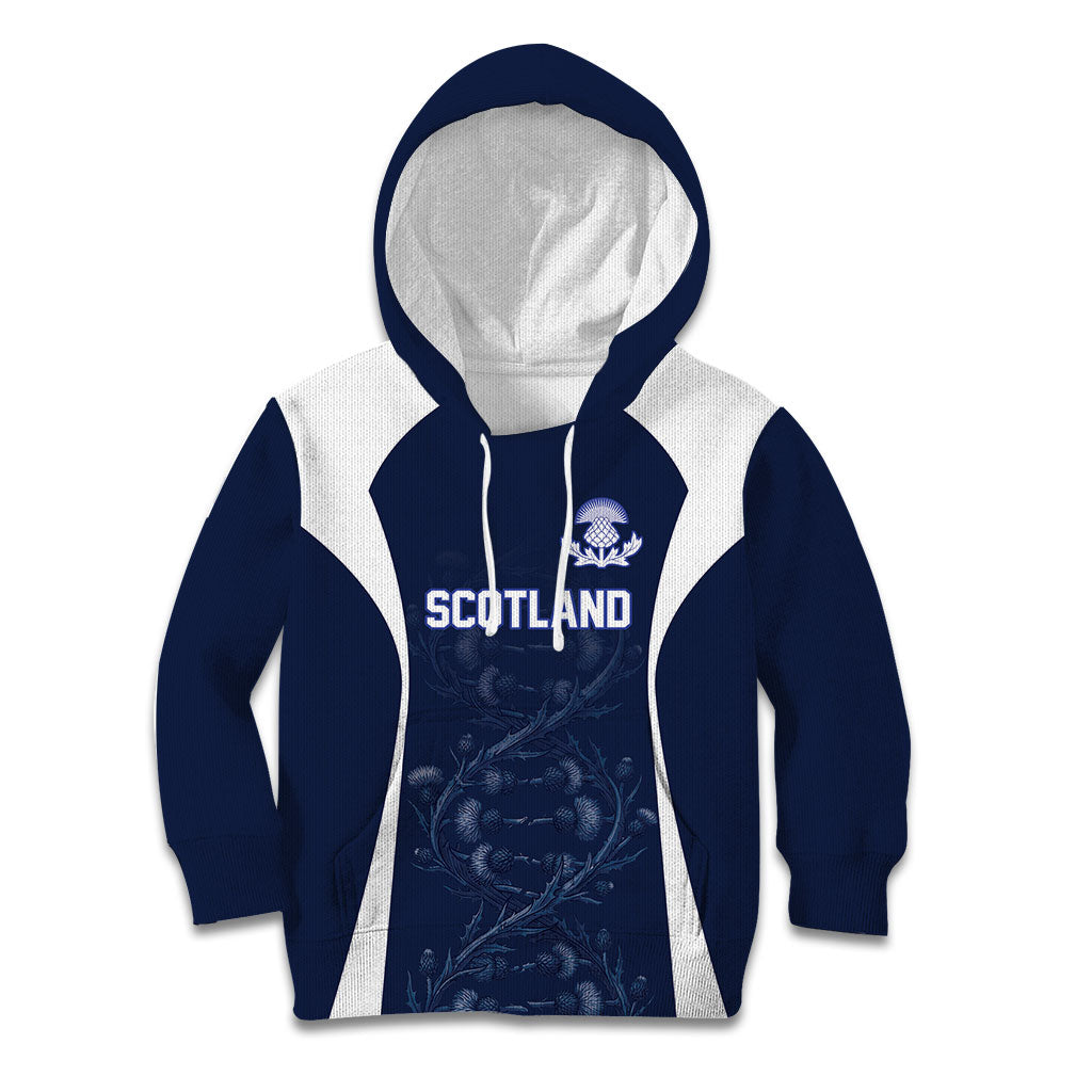 2026 Autumn Rugby Nations Scotland Custom Kid Hoodie Scottish Thistle DNA Sporty