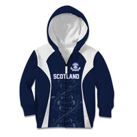 2026 Autumn Rugby Nations Scotland Custom Kid Hoodie Scottish Thistle DNA Sporty