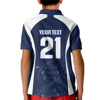 2026 Autumn Rugby Nations Scotland Custom Kid Polo Shirt Scottish Thistle DNA Sporty