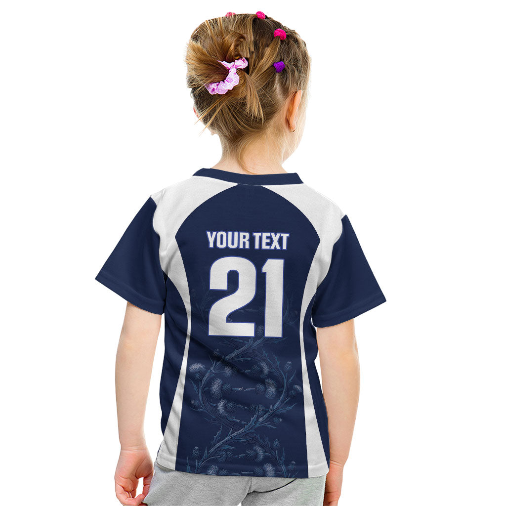 2026 Autumn Rugby Nations Scotland Custom Kid T Shirt Scottish Thistle DNA Sporty