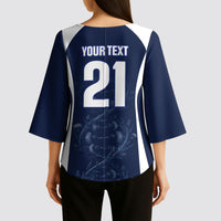 2026 Autumn Rugby Nations Scotland Custom Kimono Sleeve Blouse Scottish Thistle DNA Sporty