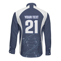 2026 Autumn Rugby Nations Scotland Custom Long Sleeve Button Shirt Scottish Thistle DNA Sporty