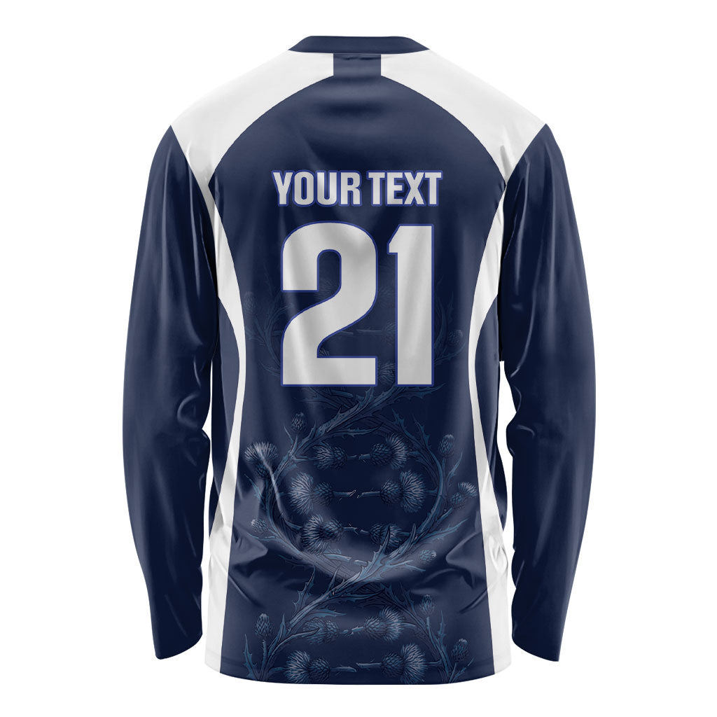 2026 Autumn Rugby Nations Scotland Custom Long Sleeve Shirt Scottish Thistle DNA Sporty