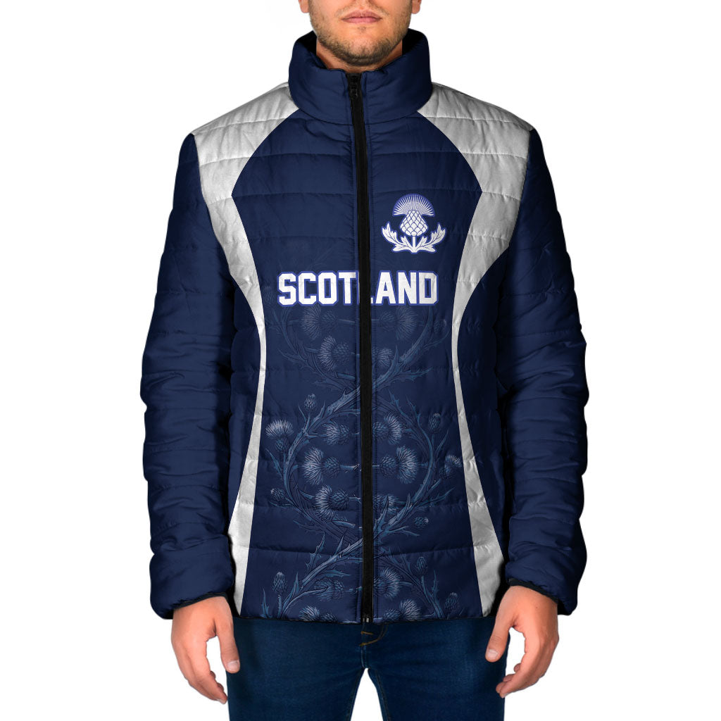 2026 Autumn Rugby Nations Scotland Custom Padded Jacket Scottish Thistle DNA Sporty