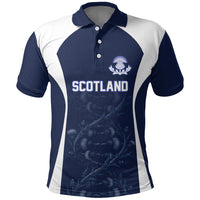 2026 Autumn Rugby Nations Scotland Custom Polo Shirt Scottish Thistle DNA Sporty